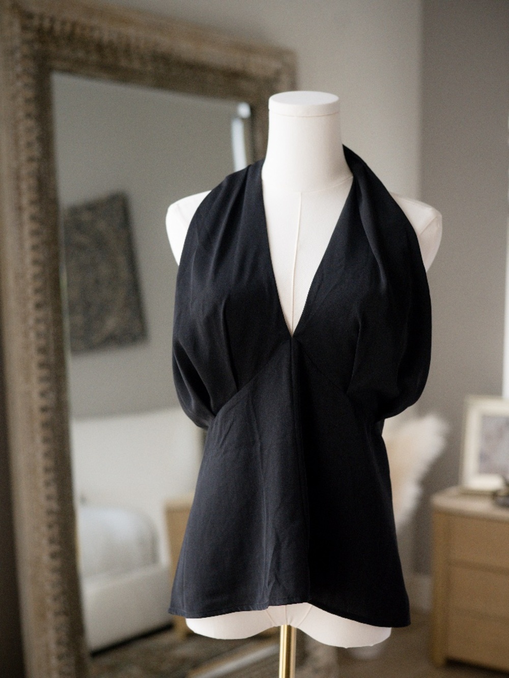 Banana Republic Black Halter Blouse